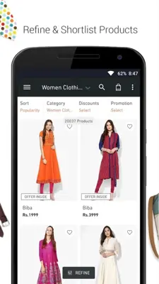 Jabong android App screenshot 1